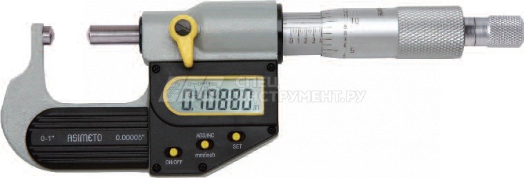 Микрометр трубный цифровой IP65 0,001 мм, 0-25 мм, тип K
