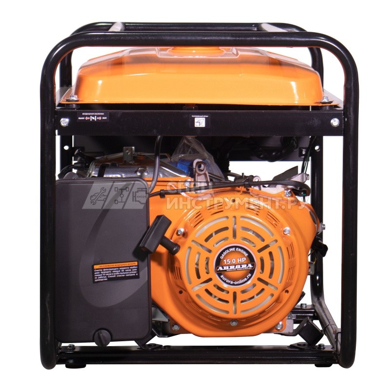 Генератор AGE 6500 RUN (max.6.5кВт, 230В) бензин, увеличенный бак 13л