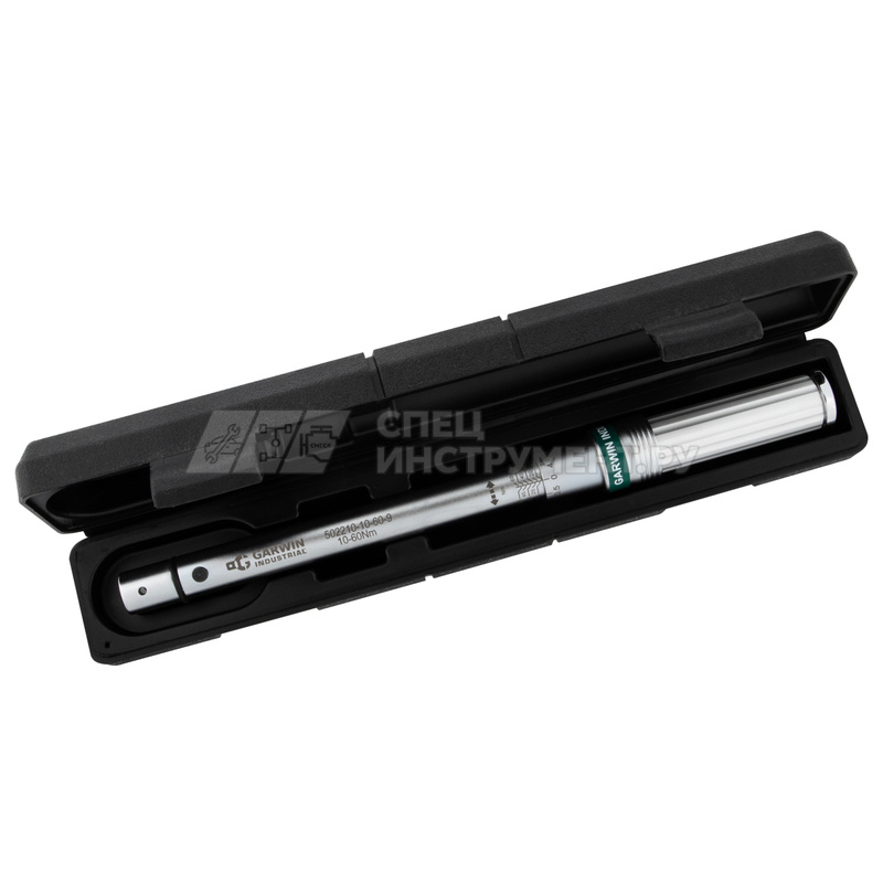 Динамометрический ключ 6-30 Нм, двухстороннего действия с разьемом под сменные насадки 9х12