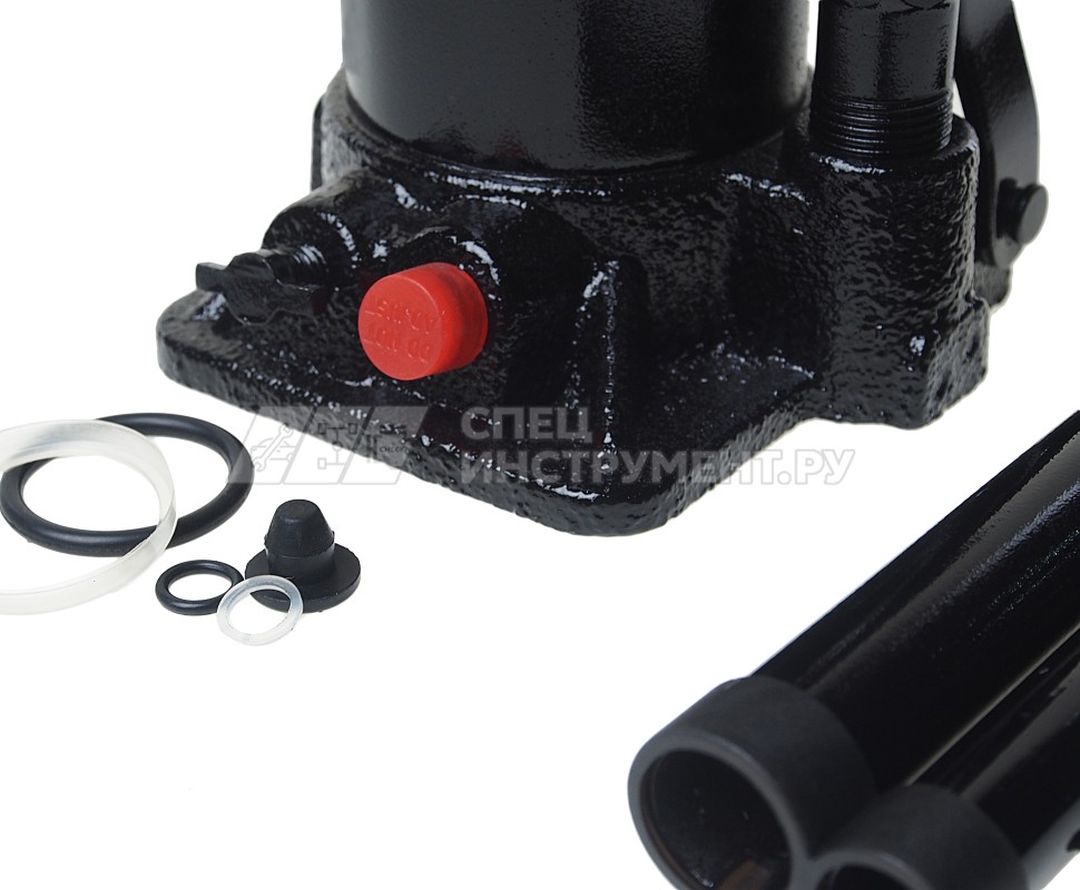 Домкрат гидравлический ER-80051 бутылочный с клапаном 5т, ремкомплект (выс. подъема 215-400мм) ЭВРИКА