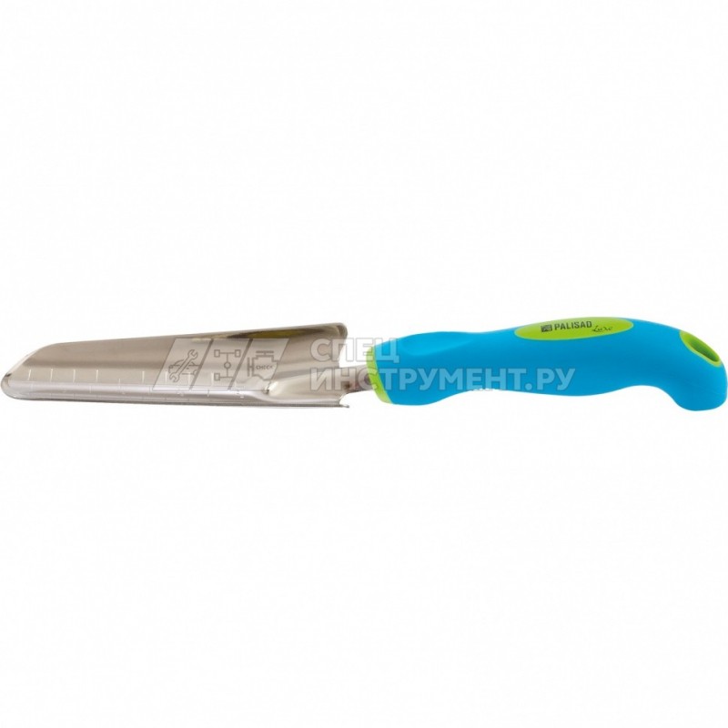 Совок посадочный узкий со шкалой, двухкомпонентная рукоятка LUXE