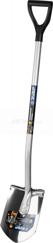 Лопата ЗУБР "ЭКСПЕРТ" из нержавеющей стали, алюминиевый черенок, 280х190х1200мм