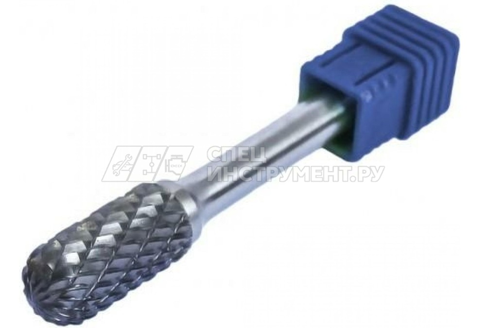 Шарошка цилиндрическая скругленная по металлу(Ø 10мм,Ø хвостовика 6мм),в пластиковом футляре