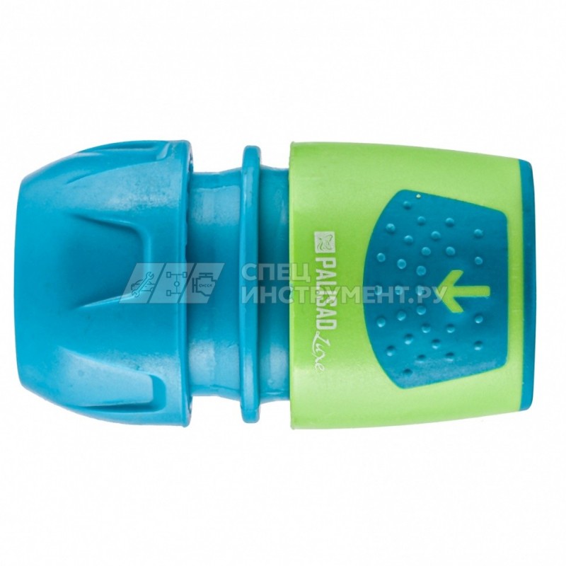 Соединитель быстросъемный для шланга 1/2-3/4", аквастоп, АВС-пластик, LUXE