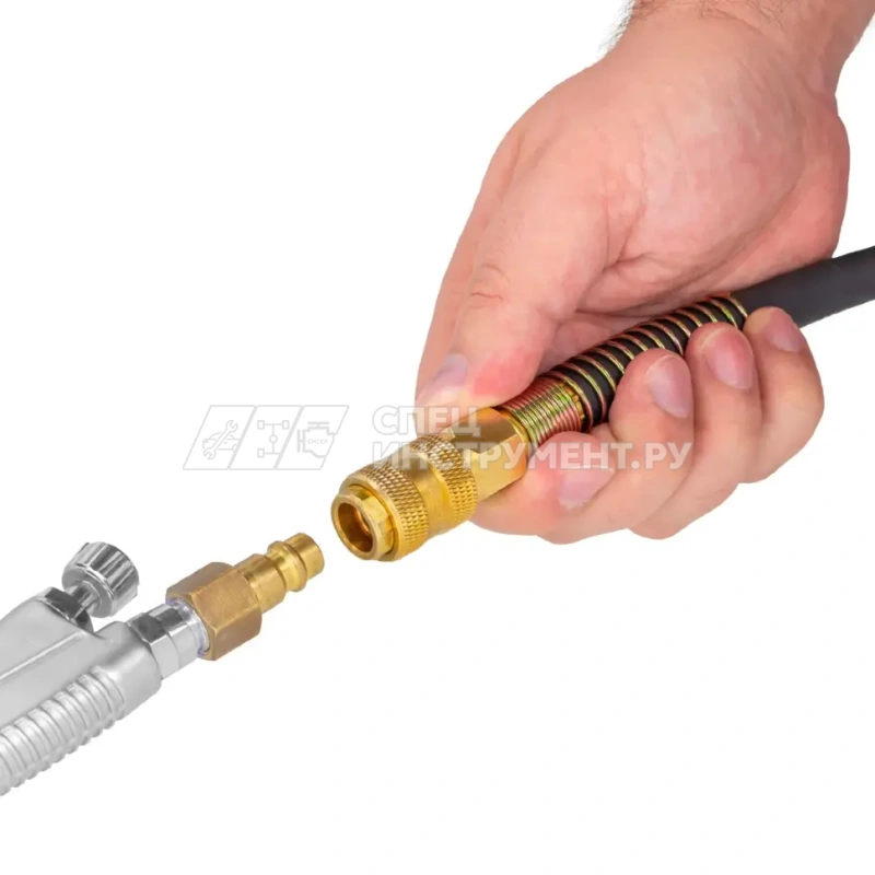 Шланг резиновый воздушный армированный с фитингами 10мм x 16мм x 10м