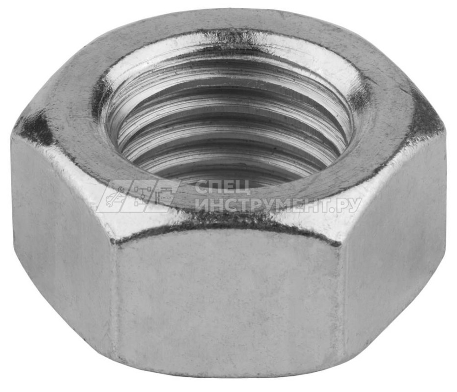 Гайка KRAFTOOL шестигранная, DIN 934, класс прочности 8, оцинкованная, M20, 50 шт