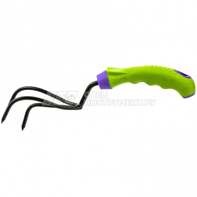 Рыхлитель 3-зубый, защитное покрытие, обрезиненная эргономичная рукоятка