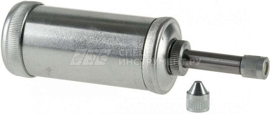 Нажимной смазочный шприц для пресс-масленок, 80 мл, сталь, универсальная и конусная насадка