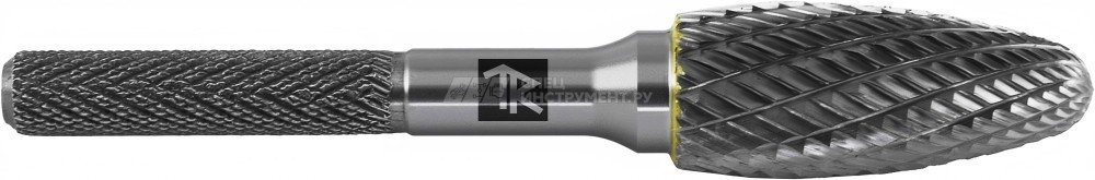 TRRBH10250670-2  Борфреза твердосплавная пламевидная, тип H, 10 мм, двойная насечка, в боксе