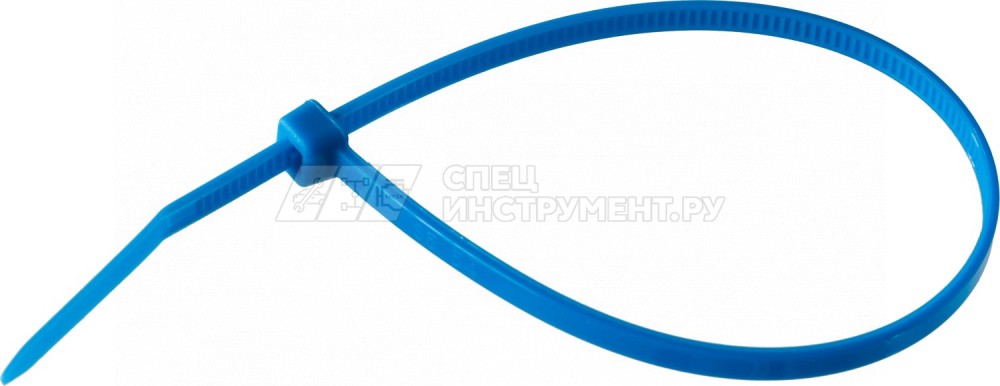 Кабельные стяжки синие КС-С1, 3.6 x 200 мм, 100 шт, нейлоновые, ЗУБР Профессионал