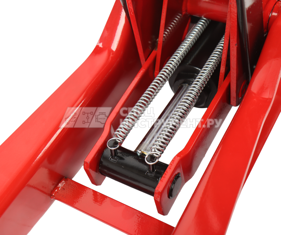 Домкрат подкатной гидравлический двухпоршневой 3,5т (h min-95мм, h max-552мм) GTE /1