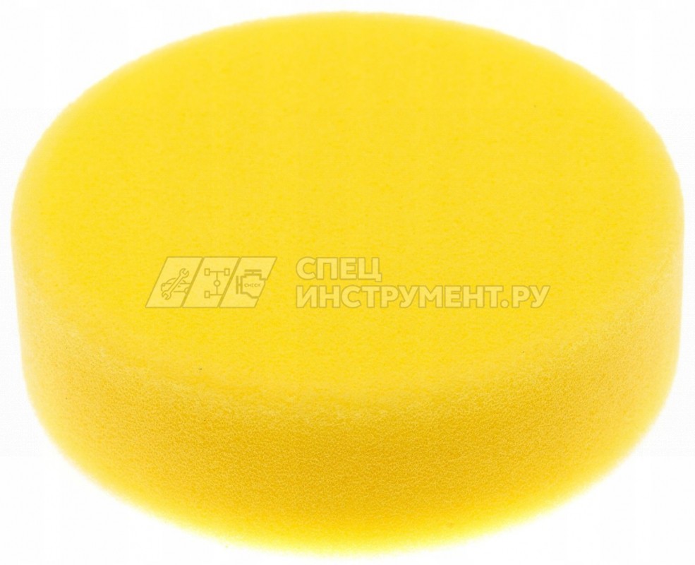 Губка для полировки на диске 150мм (М14) (цвет желтый)