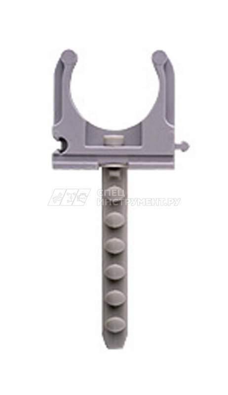 Скоба-держатель ЗУБР "МАСТЕР" для металлопластиковых труб, в комплекте с дюбелем, 20 мм, 6 шт