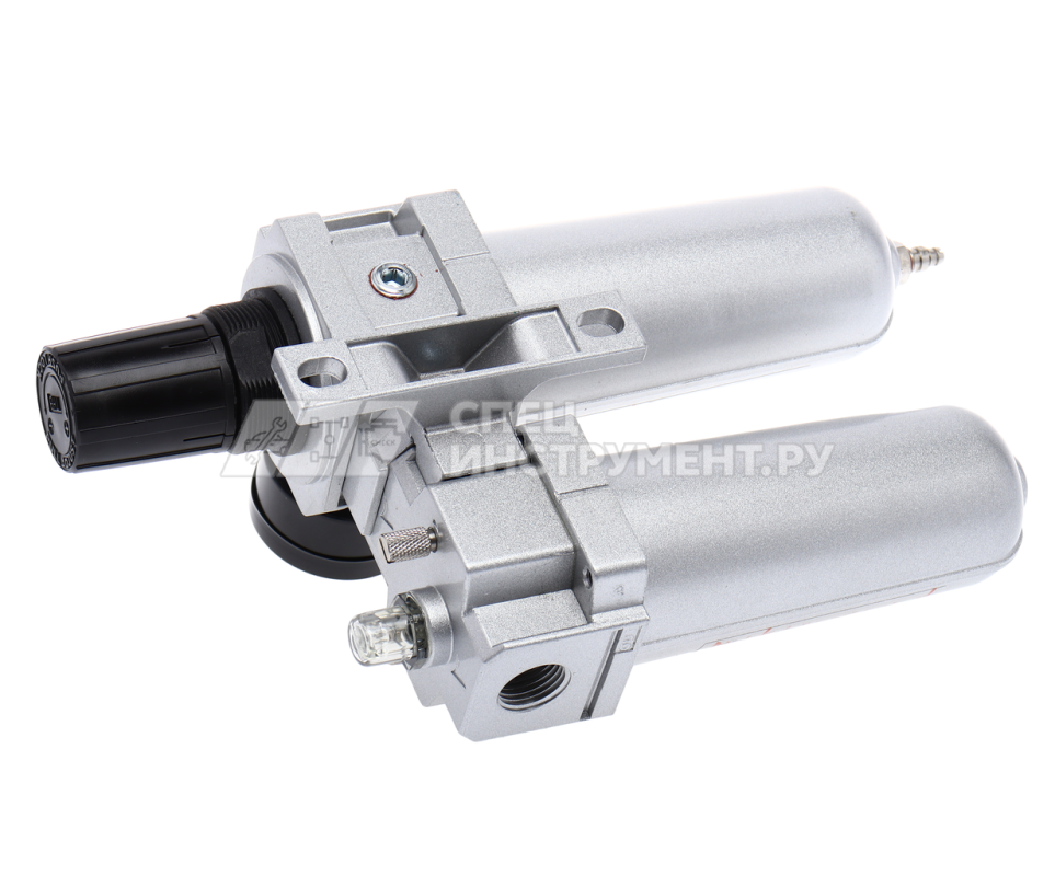 Блок подготовки воздуха (лубрикатор+осушитель) 1/2” с металл. переключателем, макс.давление 285 PSI(16 Bar), 4000 л/мин, 5~60℃ JTC