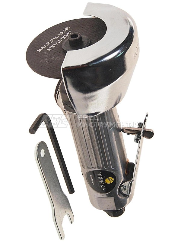 Пневмоотрезная машинка ER-83701 прямая 3", 20000 об/мин ЭВРИКА