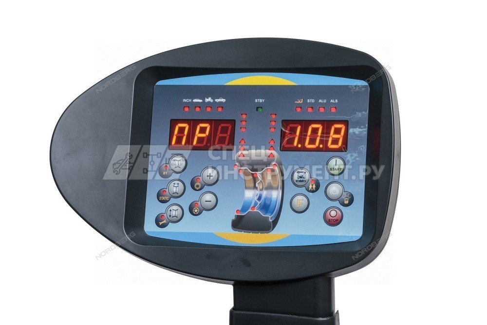 Станок балансировочный полуавтомат 220V, 10-28", серый