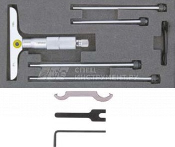 Глубиномер микрометрический 0,01 мм, 0—100 мм, база 101,5 мм