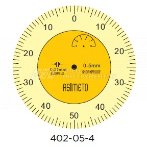Индикатор часового типа 0,01 мм, 0-5 мм, защита от толчков