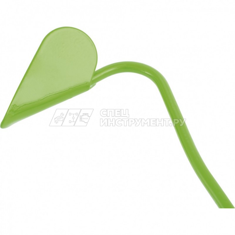 Бороздовичок большой, изогнутое крепление, деревянная рукоятка