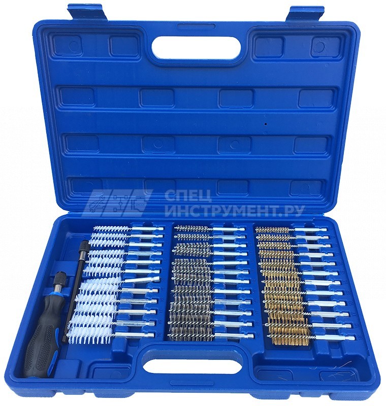 Набор щеток для чистки каналов, 38пр., в кейсе