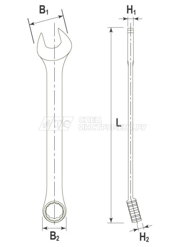 W30038D Ключ гаечный комбинированный серии ARC, 38 мм