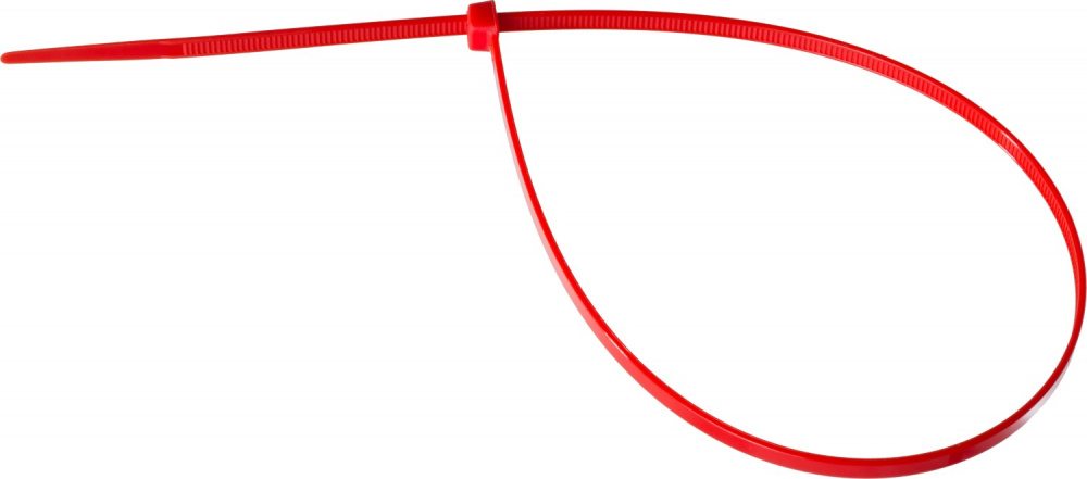 Кабельные стяжки красные КС-К1, 3.6 x 300 мм, 100 шт, нейлоновые, ЗУБР Профессионал