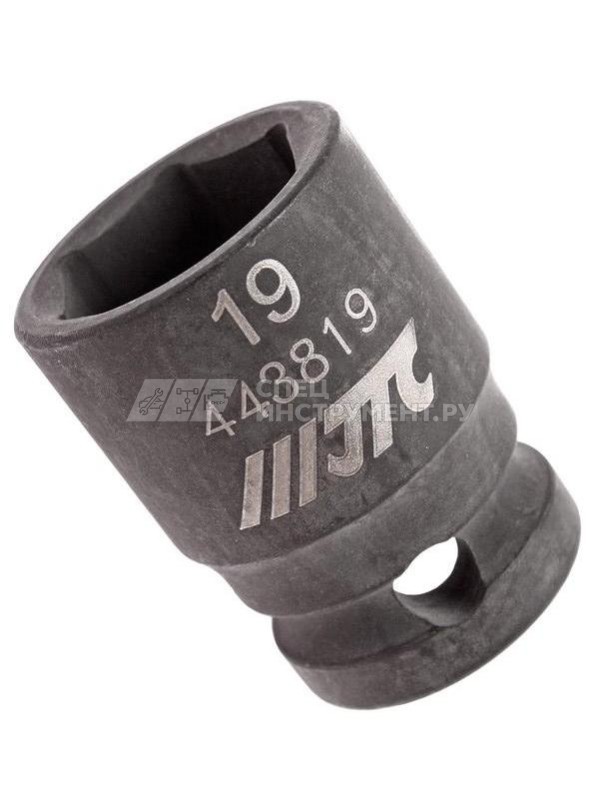 Головка торцевая ударная 6-гранная 1/2" х 19мм, длина 38мм