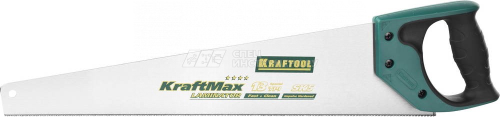 Ножовка для быстрого реза (пила) KRAFTOOL"KraftMax" 13 TPI, 500 мм, для ламинированных деревянных панелей и пластиковых панелей, подоконников и труб