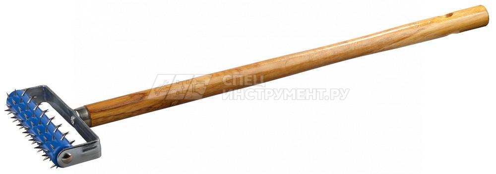 Валик игольчатый STAYER для гипсокартона в сборе, металлические иглы, ручка 500мм, 32х150мм