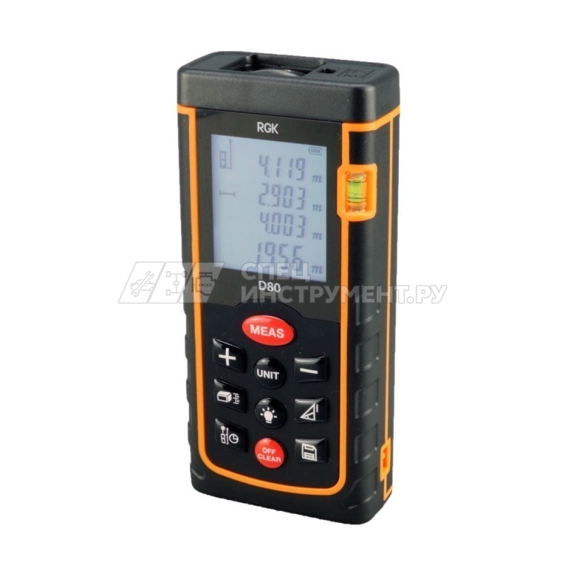 Лазерный дальномер RGK D80 С ПОВЕРКОЙ