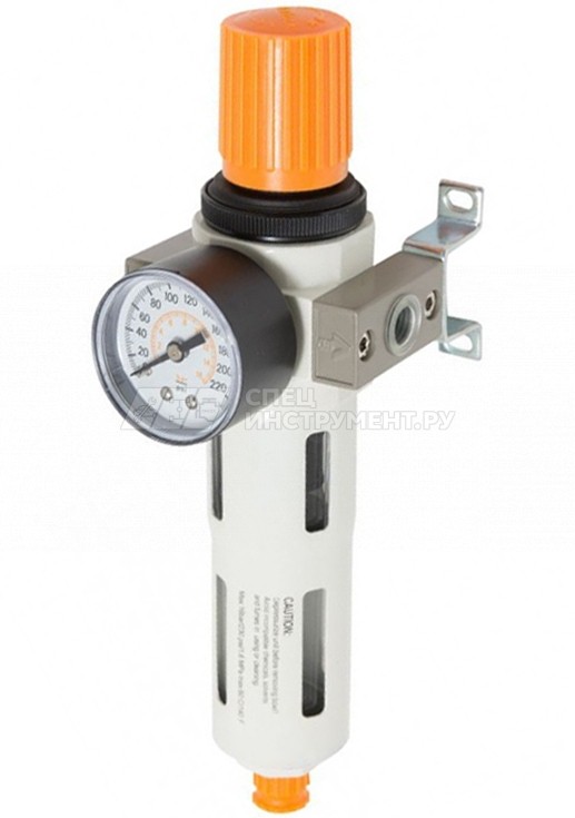 Фильтр-регулятор RF-702214 с индикатором давления для пневмосистемы "Profi" 1/4", 1300 л/мин, 5 мкм