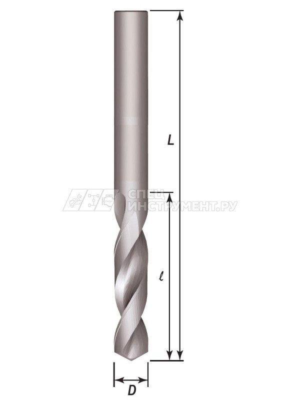 Сверло спиральное по металлу HSS, d5.0 мм
