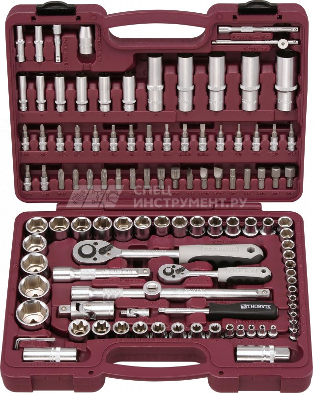 Набор инструмента универсальный 1/4", 1/2"DR, 108 предметов