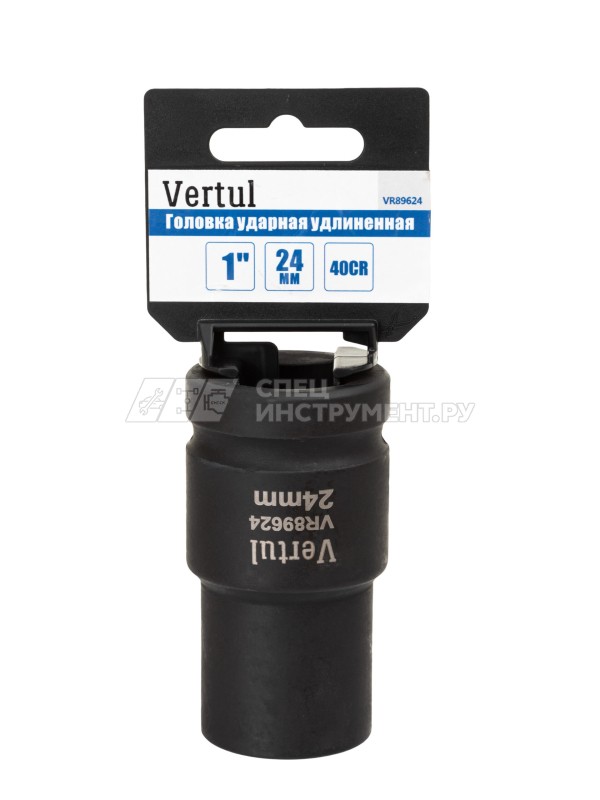VR89624 Головка ударная 1" удлиненная 24мм.