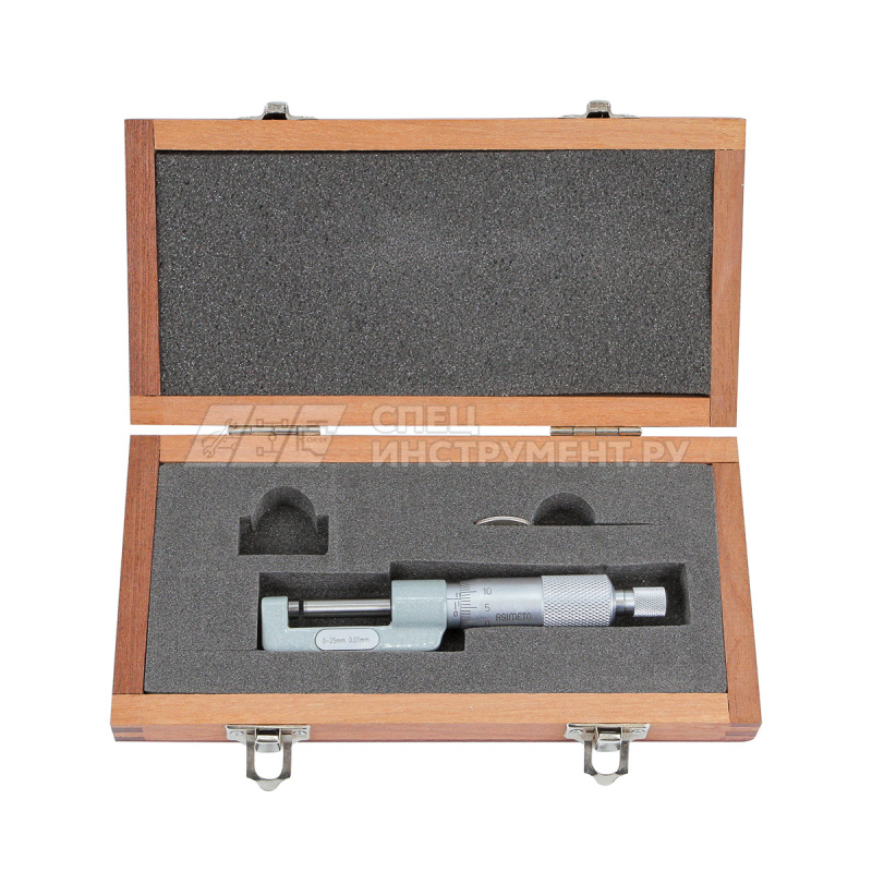 Микрометр для измерения ступиц 0,01 мм, 0-25 мм