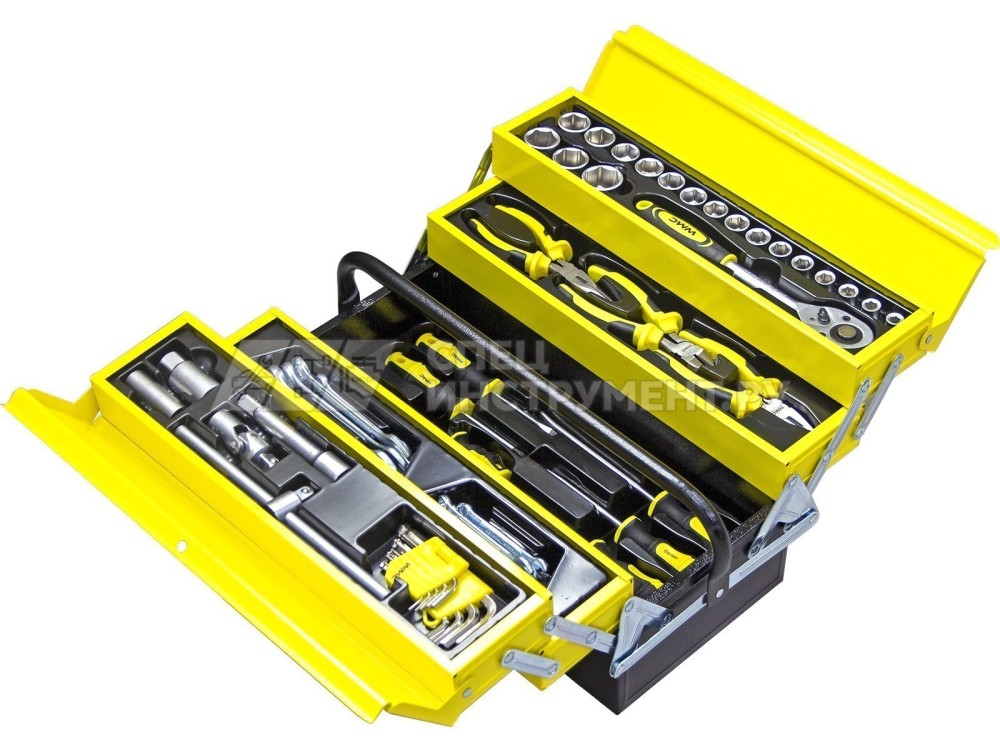 Набор инструментов 60пр. 1/2" (6гр)(8-27мм),в складном метал. ящике