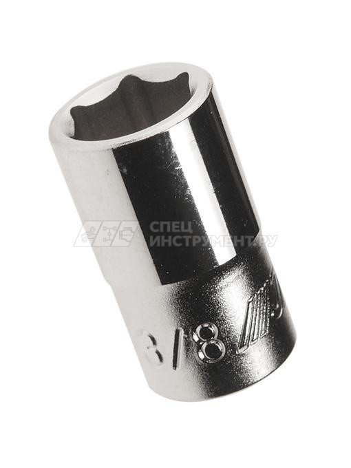 Головка торцевая 6-гранная 1/4" х 3/8", длина 25мм