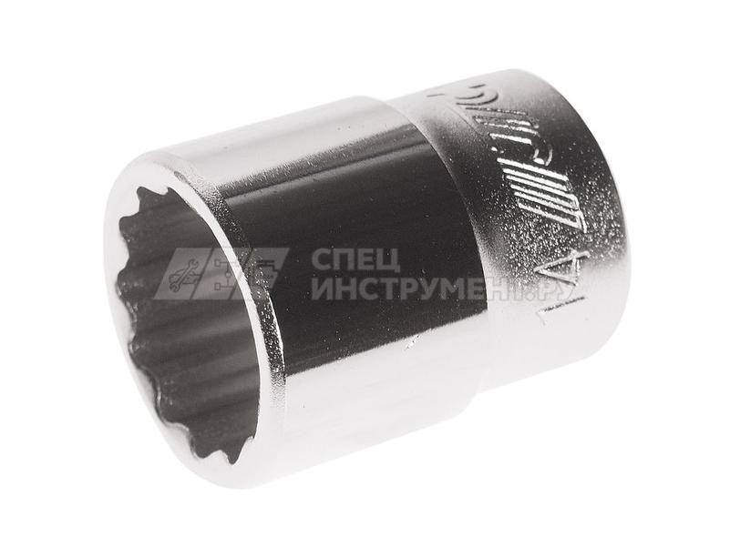 Головка торцевая 12-гранная 1/4" х 14мм, длина 25мм