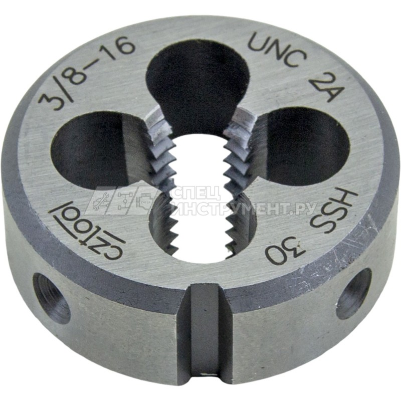 Плашка дюймовая 3/8"-16 UNC, HSS Bucovice 245380