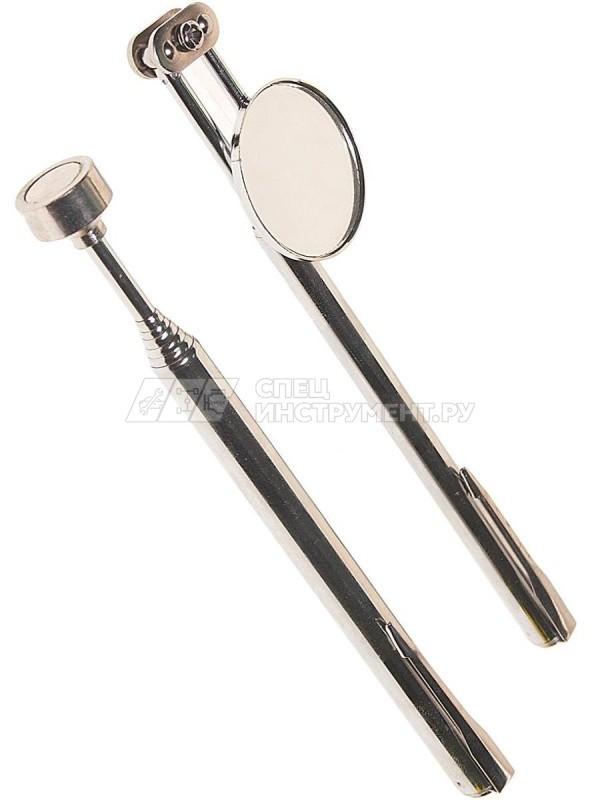 Набор ER-53011 зеркало телескопическое, круглое, 30 мм./магнит телескопический до 1,3 кг, max длина 60,5см ЭВРИКА