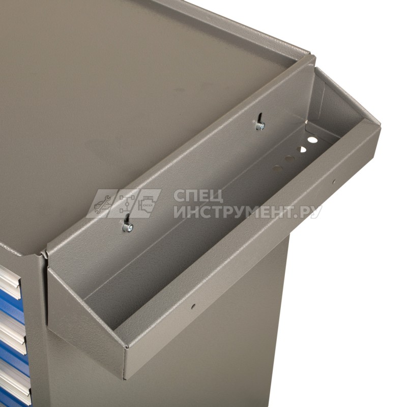 Тележка инструментальная, 5 полок, сине-серая