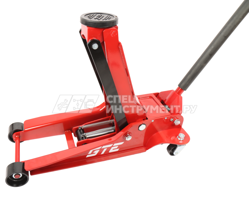 Домкрат подкатной гидравлический двухпоршневой 3,5т (h min-95мм, h max-552мм) GTE /1