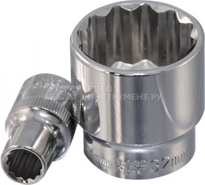 Головка торцевая 12-гранная 1/2"DR, 20 мм