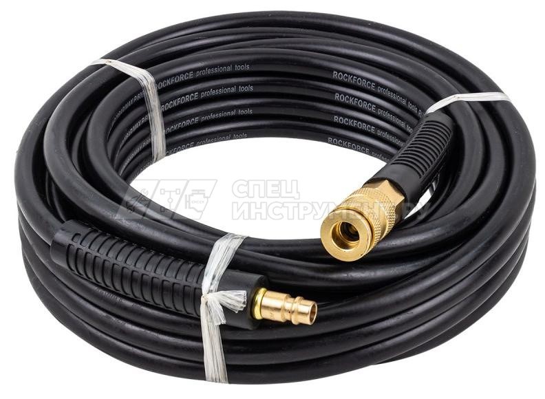 Шланг резиновый воздушный армированный с фитингами 6мм x 12мм x 10м