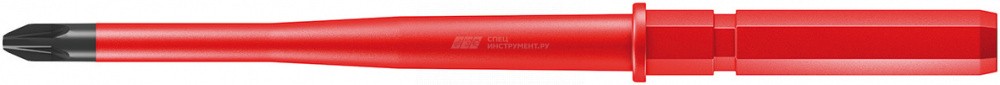 65 iS PZ Kraftform Kompakt VDE Отвёртка-насадка сменная крестовая с зауженным стержнем, PZ 1 x 154 мм