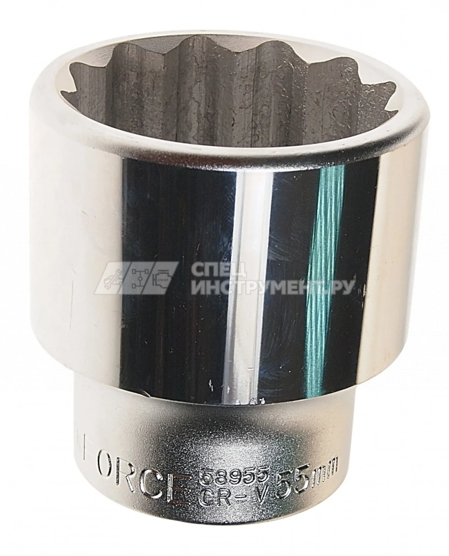 Головка торцевая RF-58955: 1"DR 12-гранная 55мм