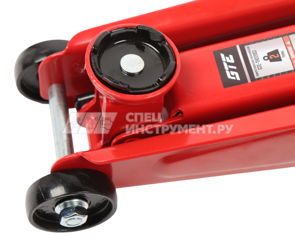 Домкрат подкатной гидравлический 2т (h min-135мм, h max-387мм)  GTE /1