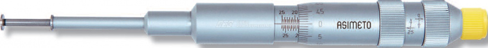 Микрометр для измерения внутренних канавок 0,01 мм, 13 мм, 0-25 мм, с двунаправленной трещоткой