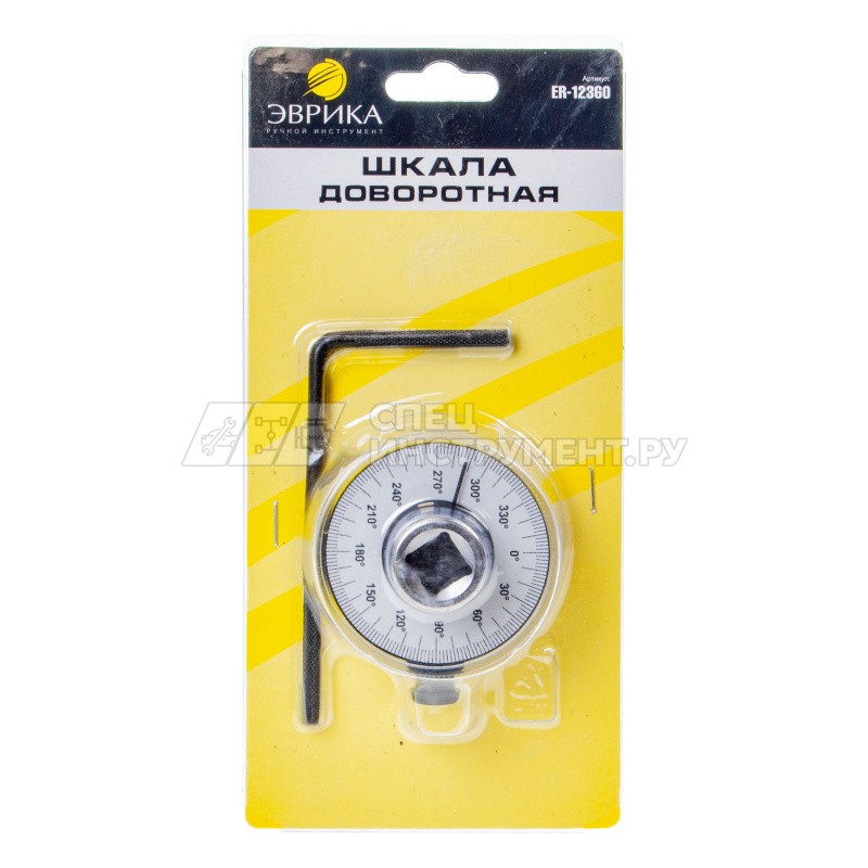 Шкала доворотная ER-12360 1/2" (0-360гр.), в блистере ЭВРИКА