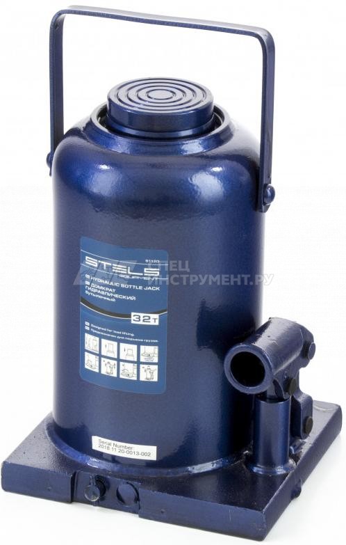Домкрат гидравлический бутылочный, 32 т, h подъема 260–420 мм// Stels